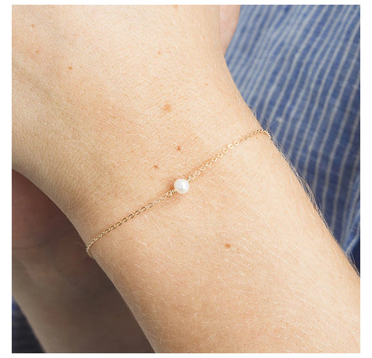 Minimalist Bracelets for Women Sea Imitation pearls Bracelet