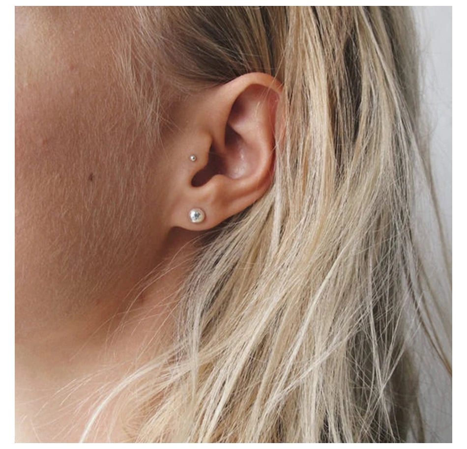 Pierced Allergic Stud Earrings