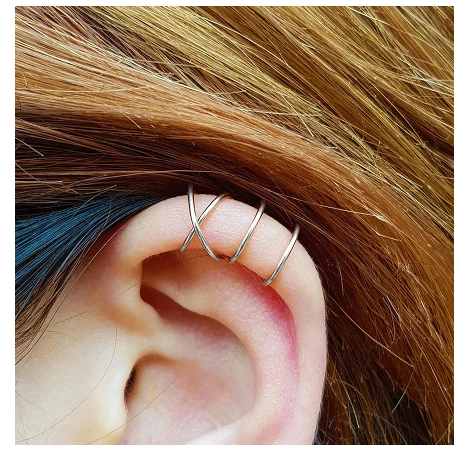 Trendy ear cuff earrings