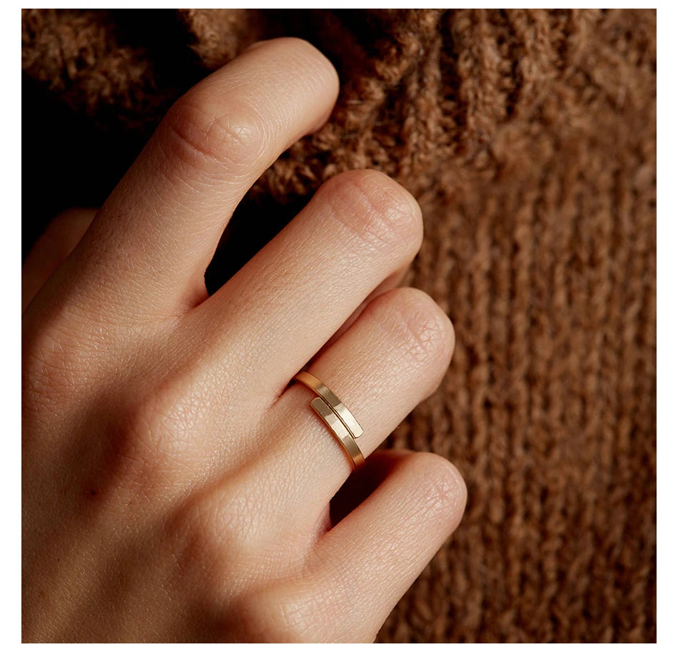 Minimalist Custom Letter Ring