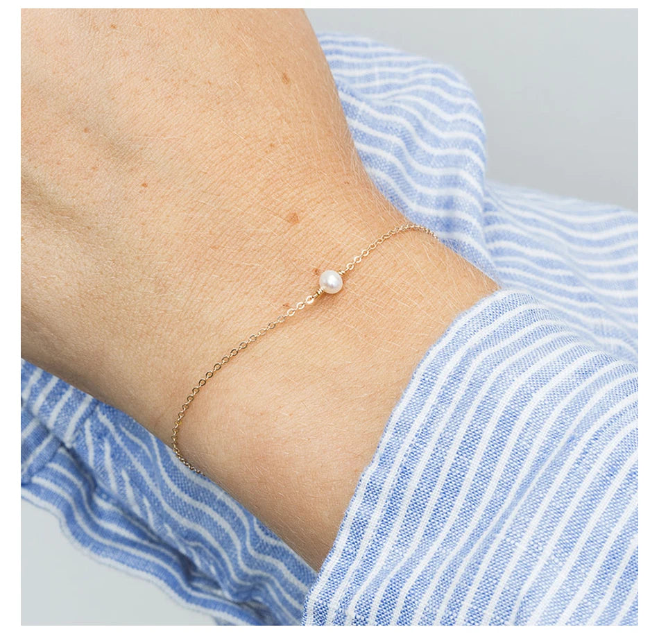Minimalist Bracelets for Women Sea Imitation pearls Bracelet