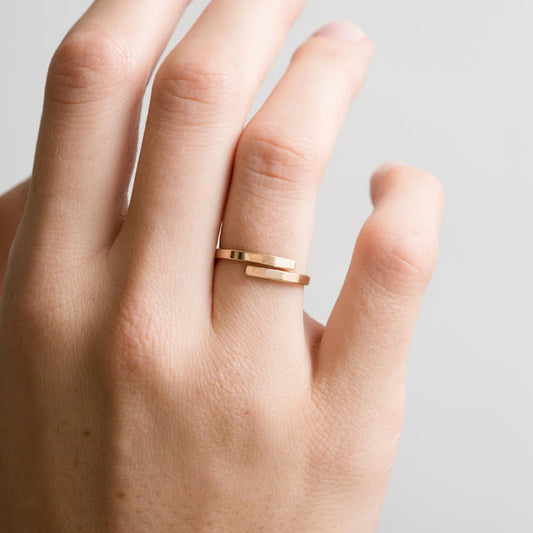 Minimalist Custom Letter Ring