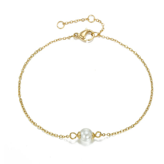 Minimalist Bracelets for Women Sea Imitation pearls Bracelet