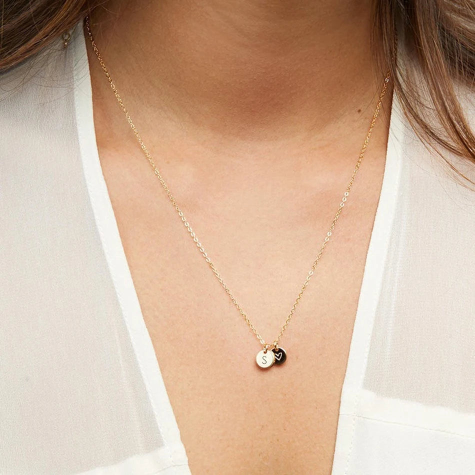 Initial Custom Name Necklace Personalised Letter