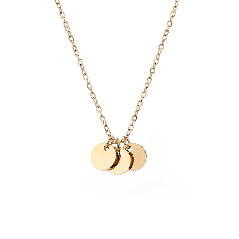 Blank 6mm Disc Coin Necklace