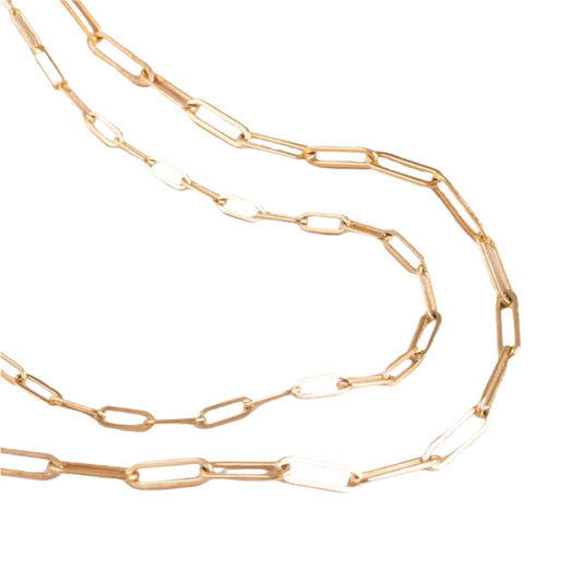 Hot Fashion Paperclip Link Chain Women Necklace