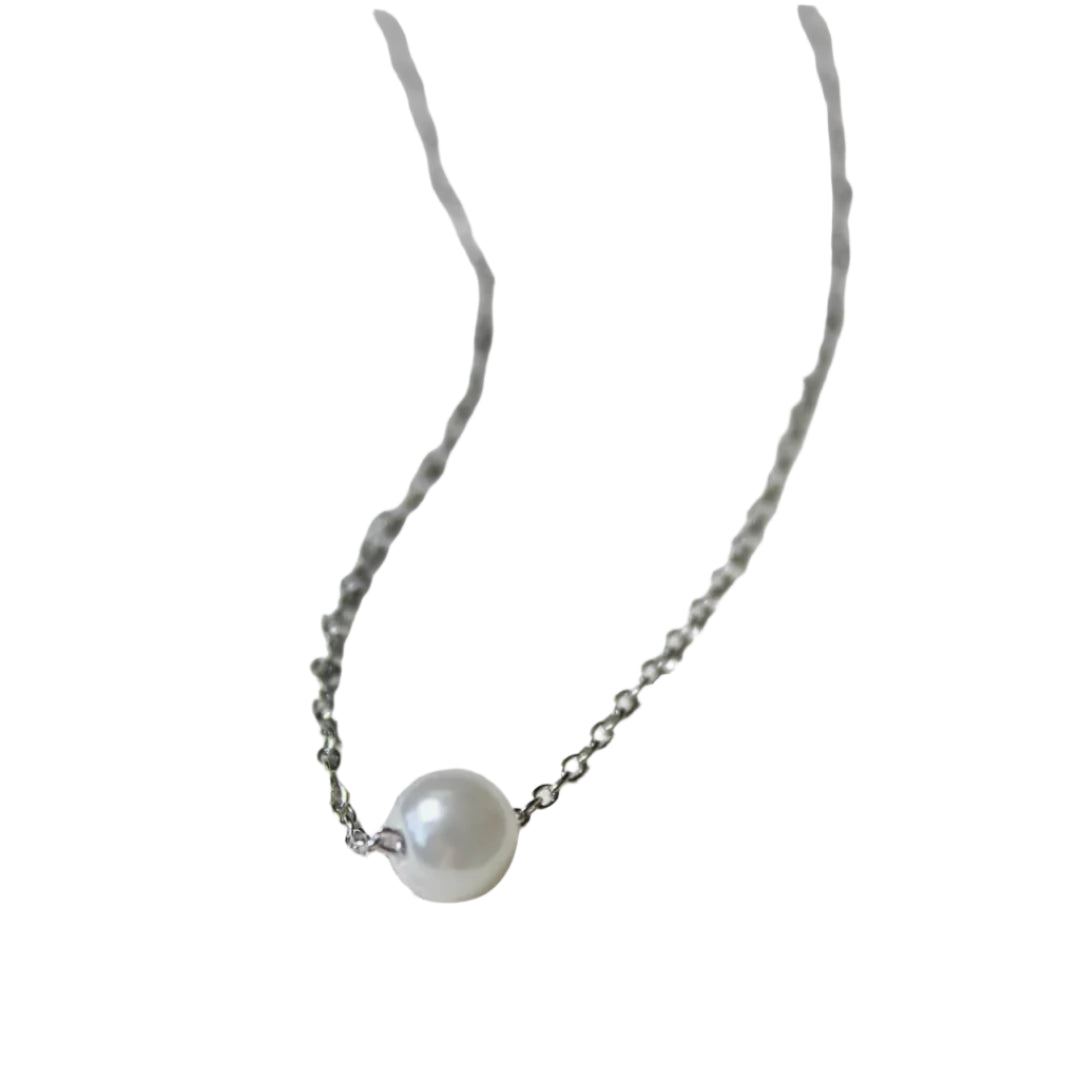 5MM Imitation pearls Pendant Necklace