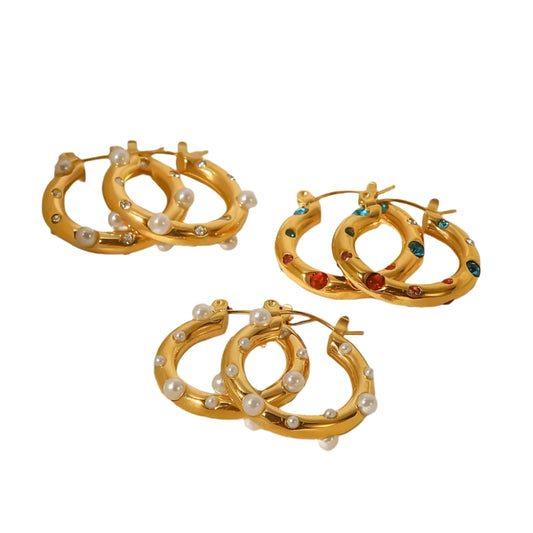 High Grade Rhinestone Earrings