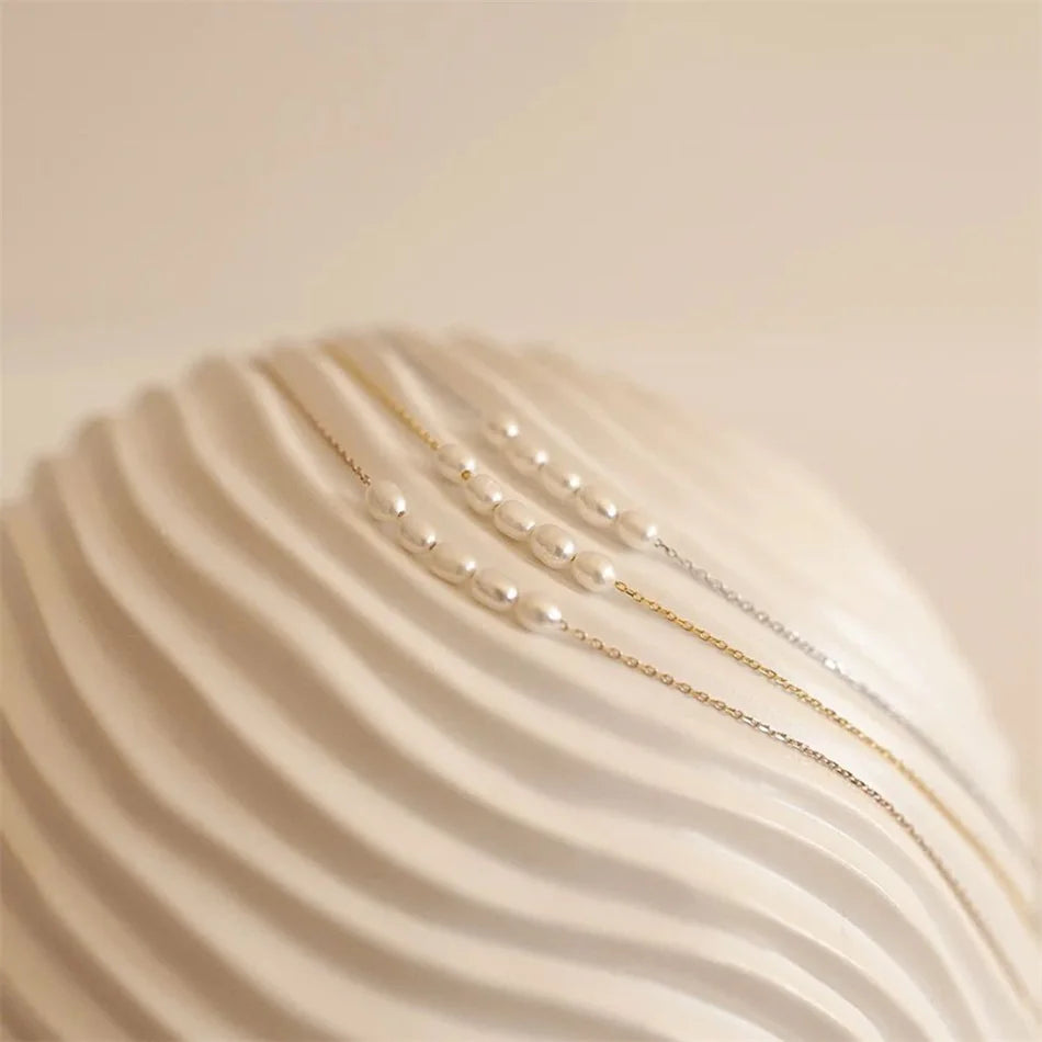 Hot Simple Create Pearls Choker Necklaces