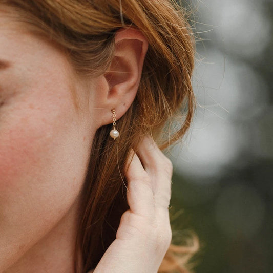 New Freshwater Pearl Dangle Earring
