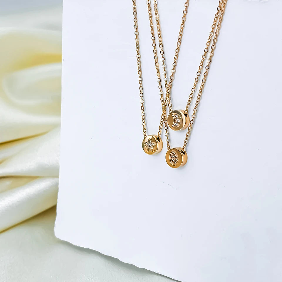 Simple Temperament Round Pendant Fashion