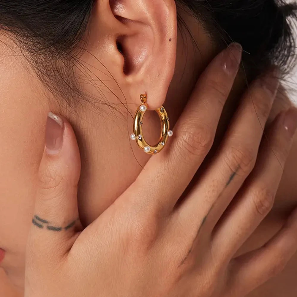 High Grade Rhinestone Earrings