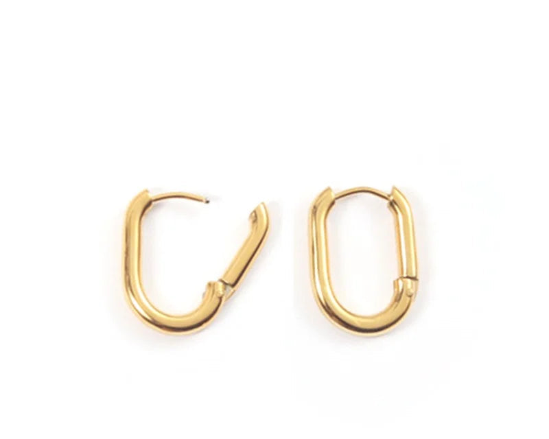 Fashion Gold Size Circle Earrings