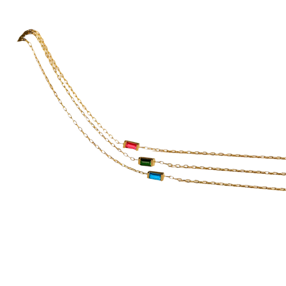 Colorful Cubic Zirconia Pendant
