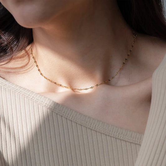 BELLUCCIE  DIY Multi Layered Necklace for Women Pendant Stainless Steel Necklace Women Chain Choker Necklace