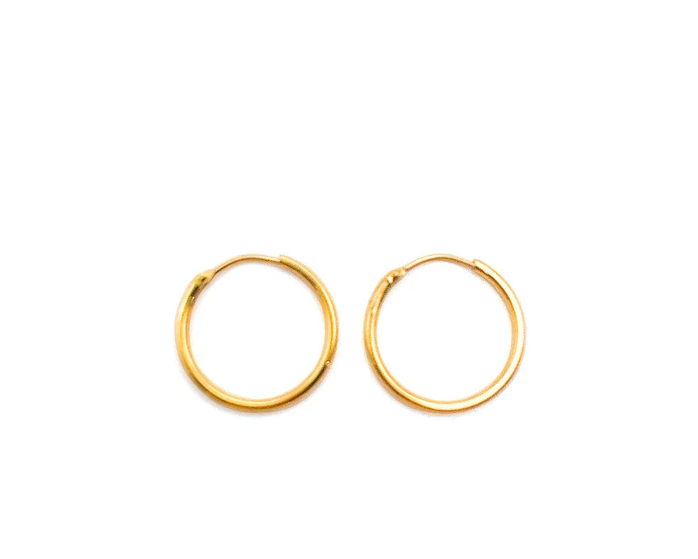 Fashion Gold Size Circle Earrings