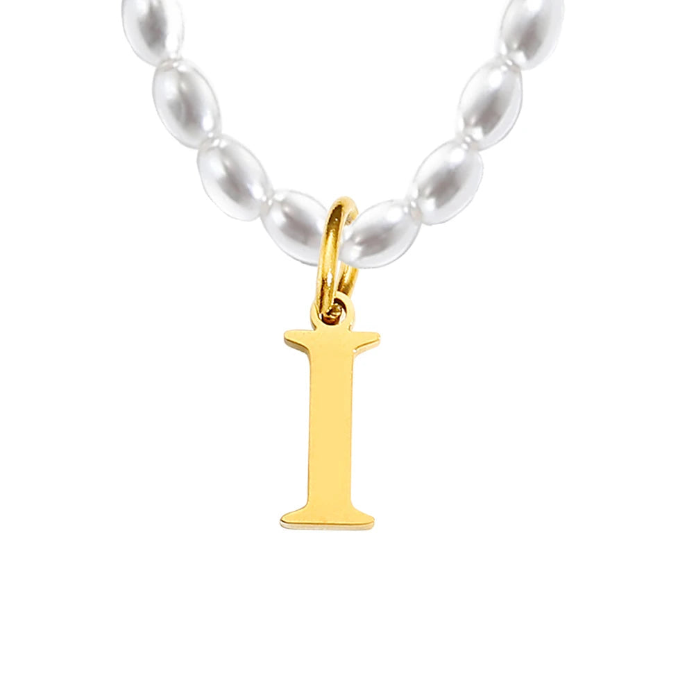 Imitation Pearl Necklace  DIY Alphabet