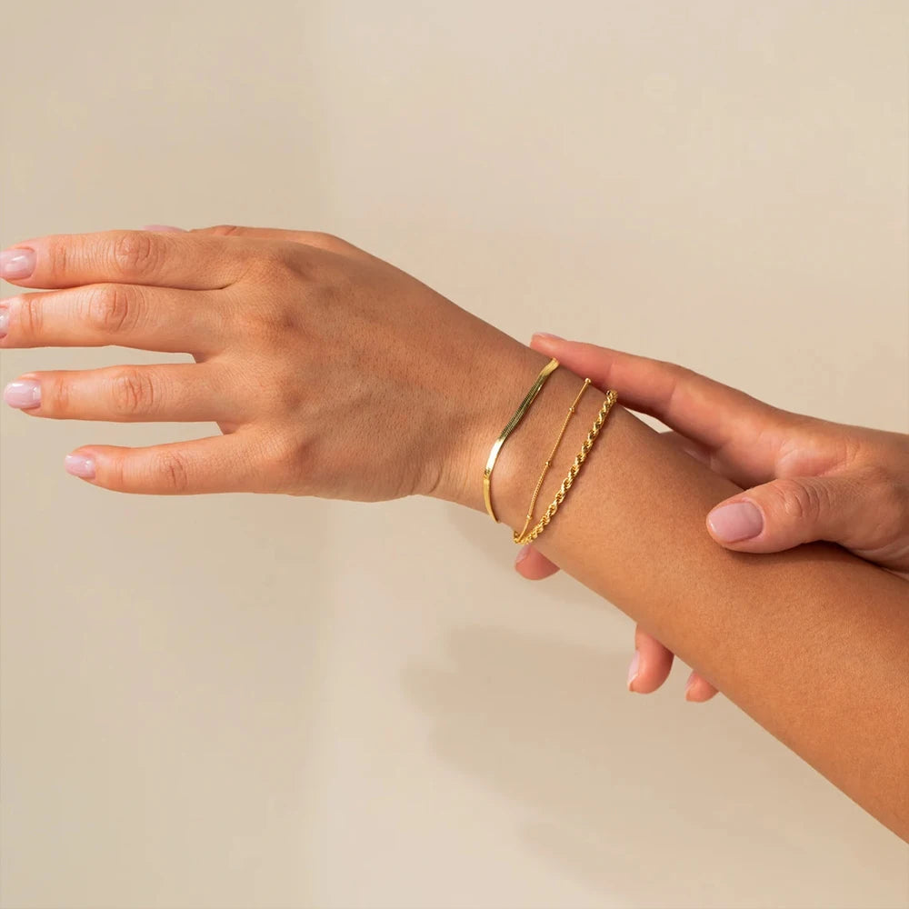Multi-Layer Cuban Chain Bracelet  Factory Outlet