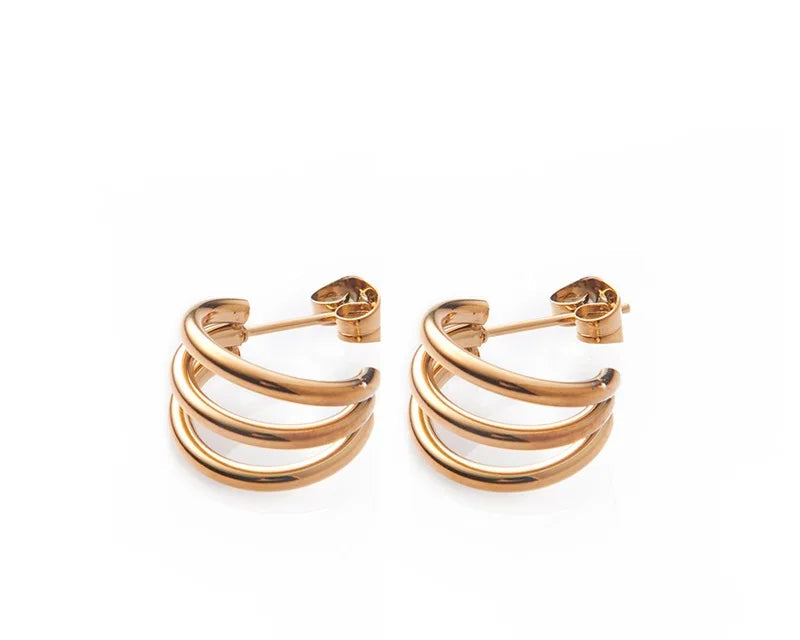 Fashion Jewelry Needle Hoop Earrings