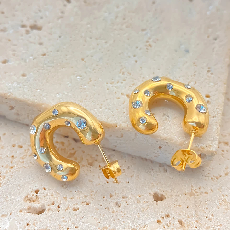 Sparkling Rhinestones  Earrings