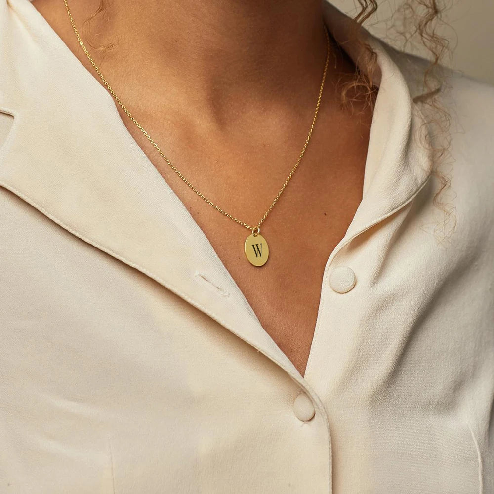 Laser Engrave Month Flower Necklaces