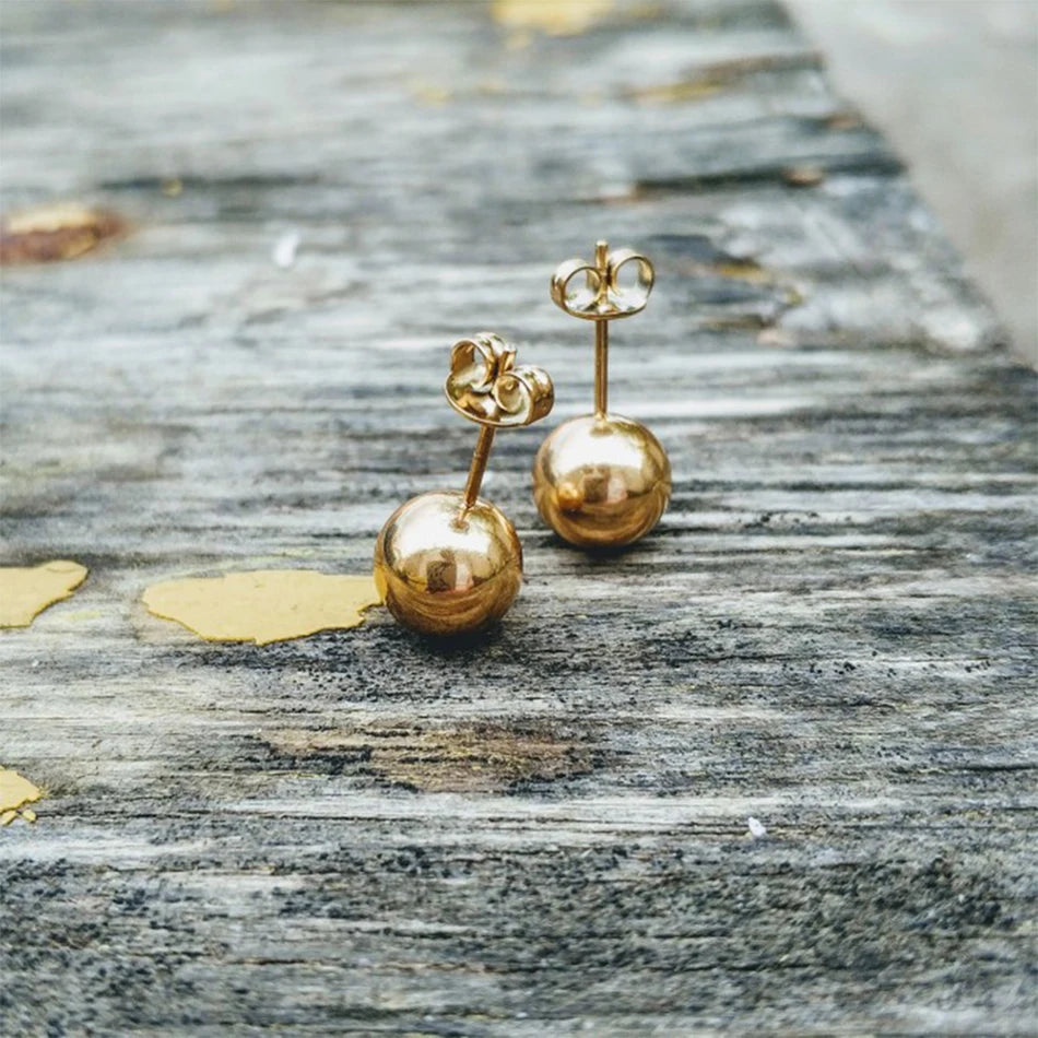 Pierced Allergic Stud Earrings