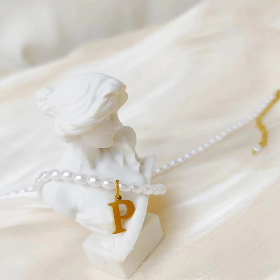 Imitation Pearl Necklace  DIY Alphabet