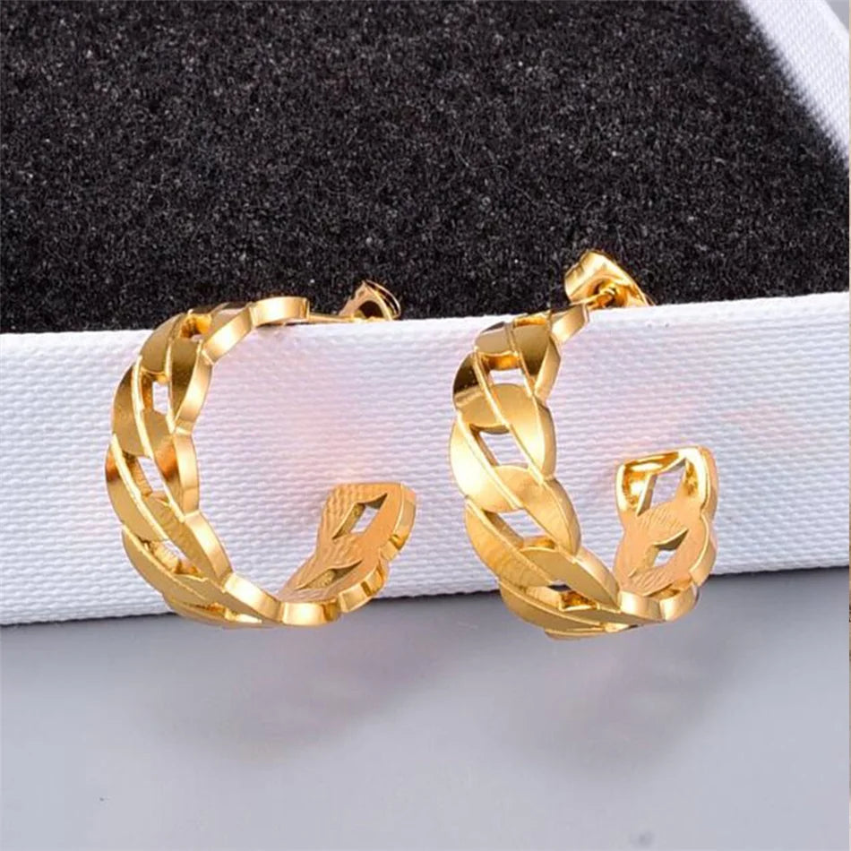 Chain Hoop Earrings
