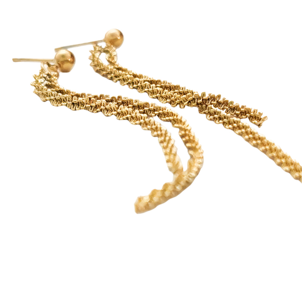 Cauliflower Chain Stud Earrings For Women