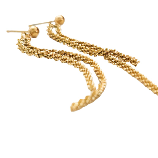 Cauliflower Chain Stud Earrings For Women