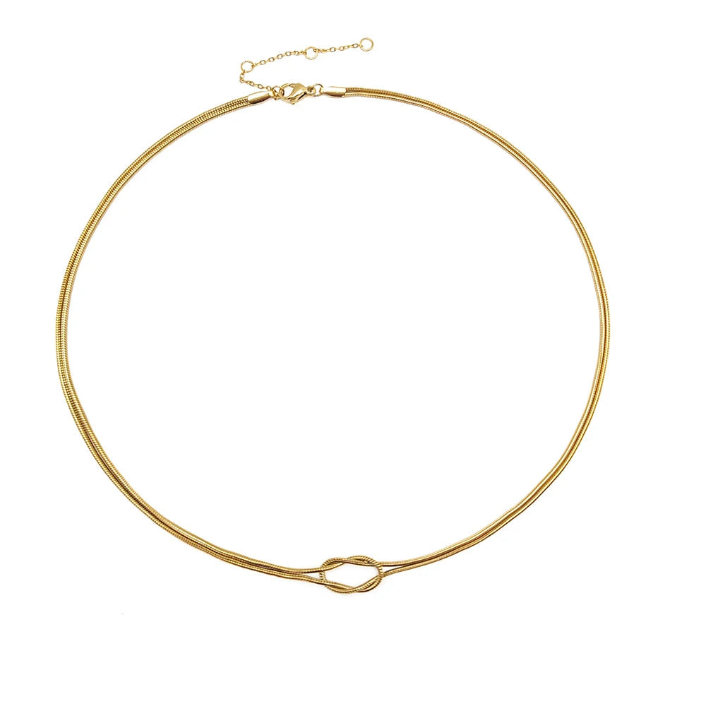 Knotted Snake Chain Necklace