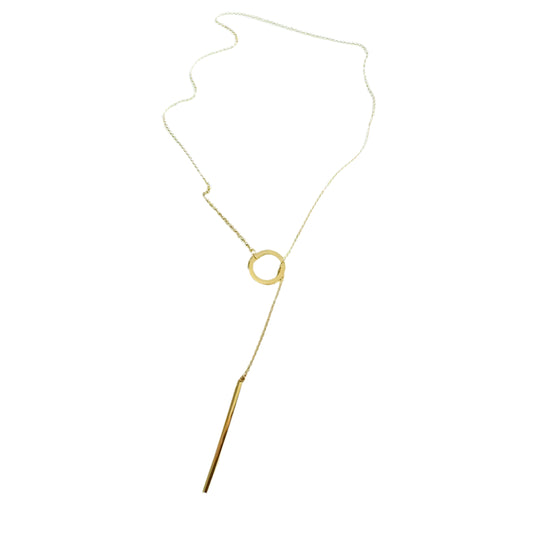 Minimalist Round Rod Pendant Necklace