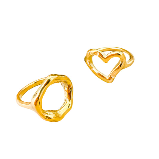 Openwork Heart Ring