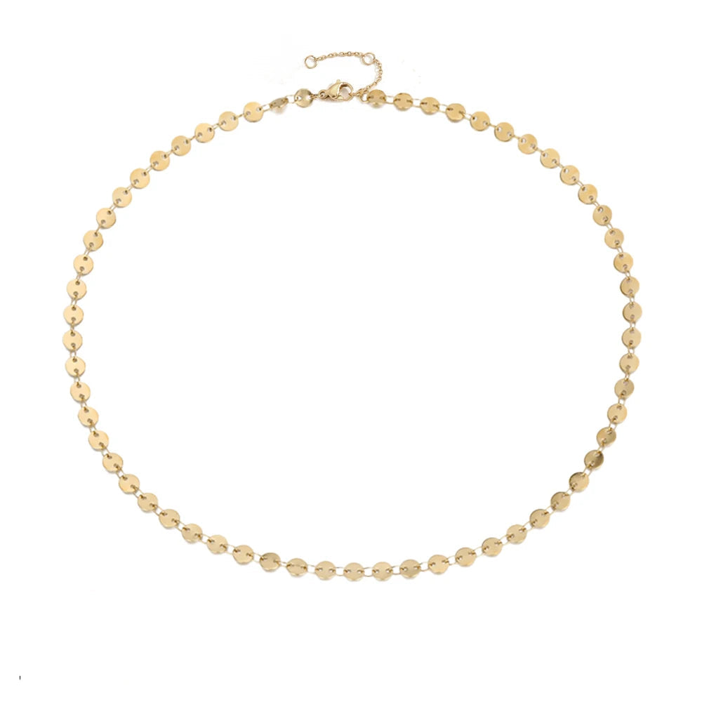 Gold Color Choker Necklace
