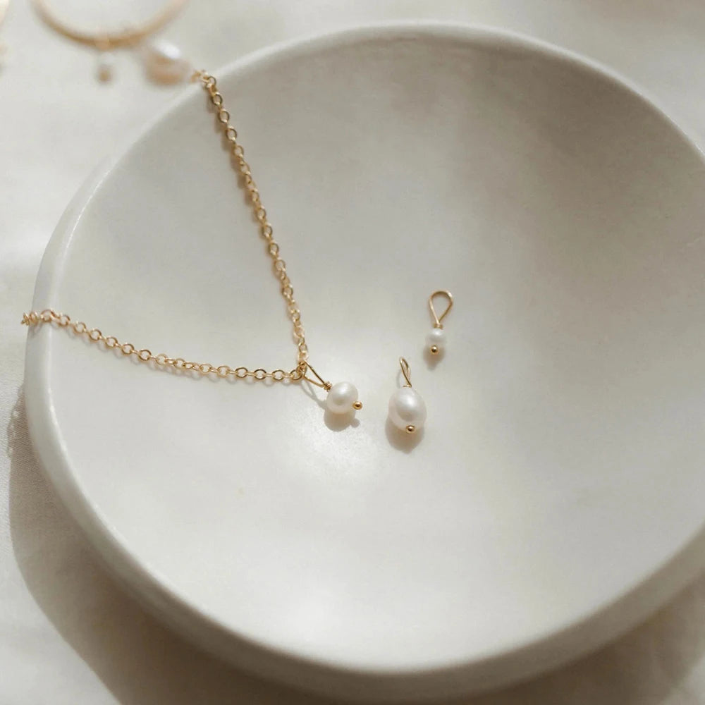 5PCS Freshwater Pearl Necklaces DIY Irregular Chain Pearl Necklace