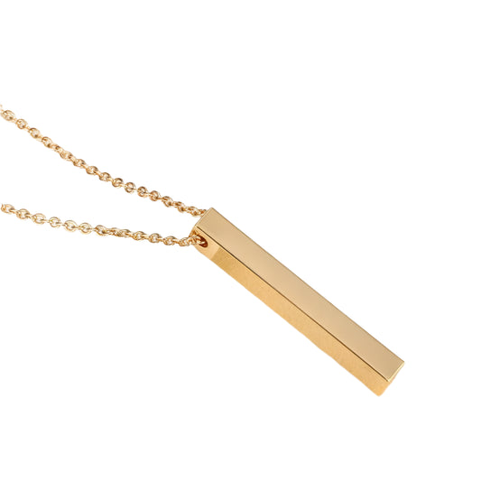 Minimalist Square Bar Necklace Women