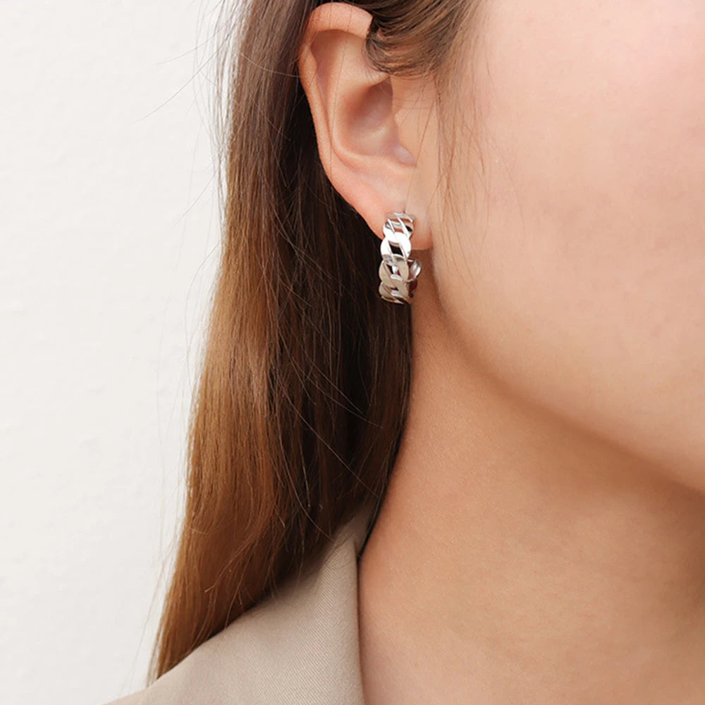 Chain Hoop Earrings