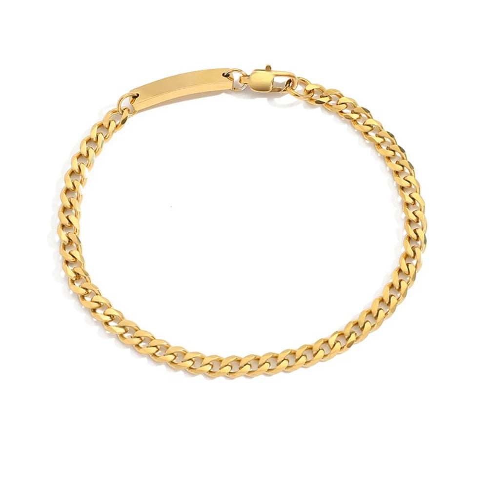 Cuban Chain Bracelet Fashion Jewelry Ladies Holiday Gift