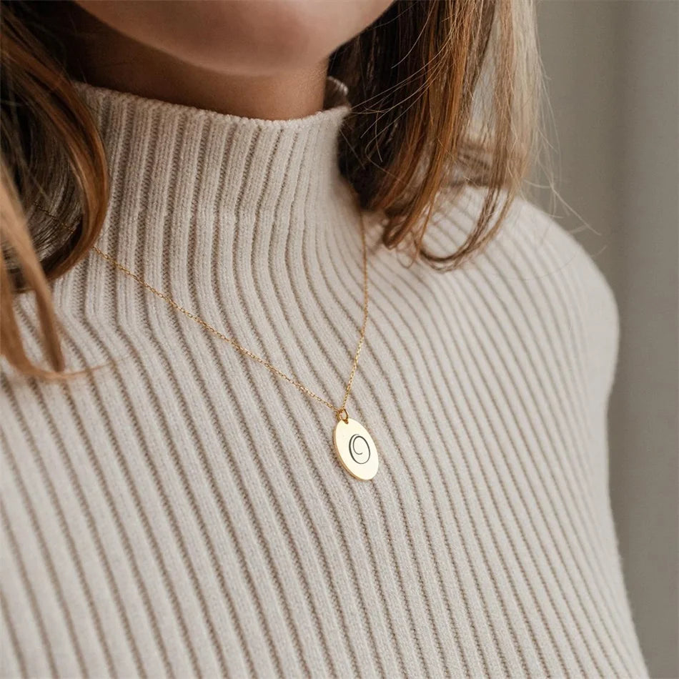 Laser Engrave Month Flower Necklaces