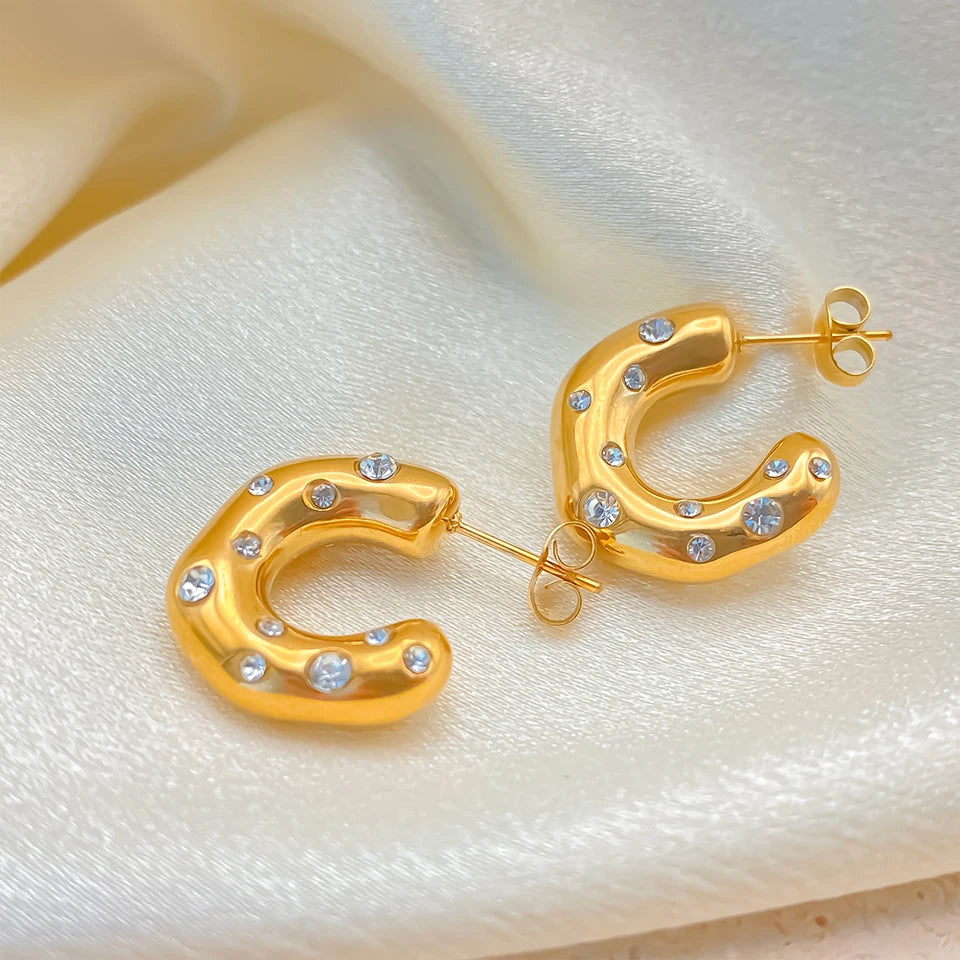 Sparkling Rhinestones  Earrings