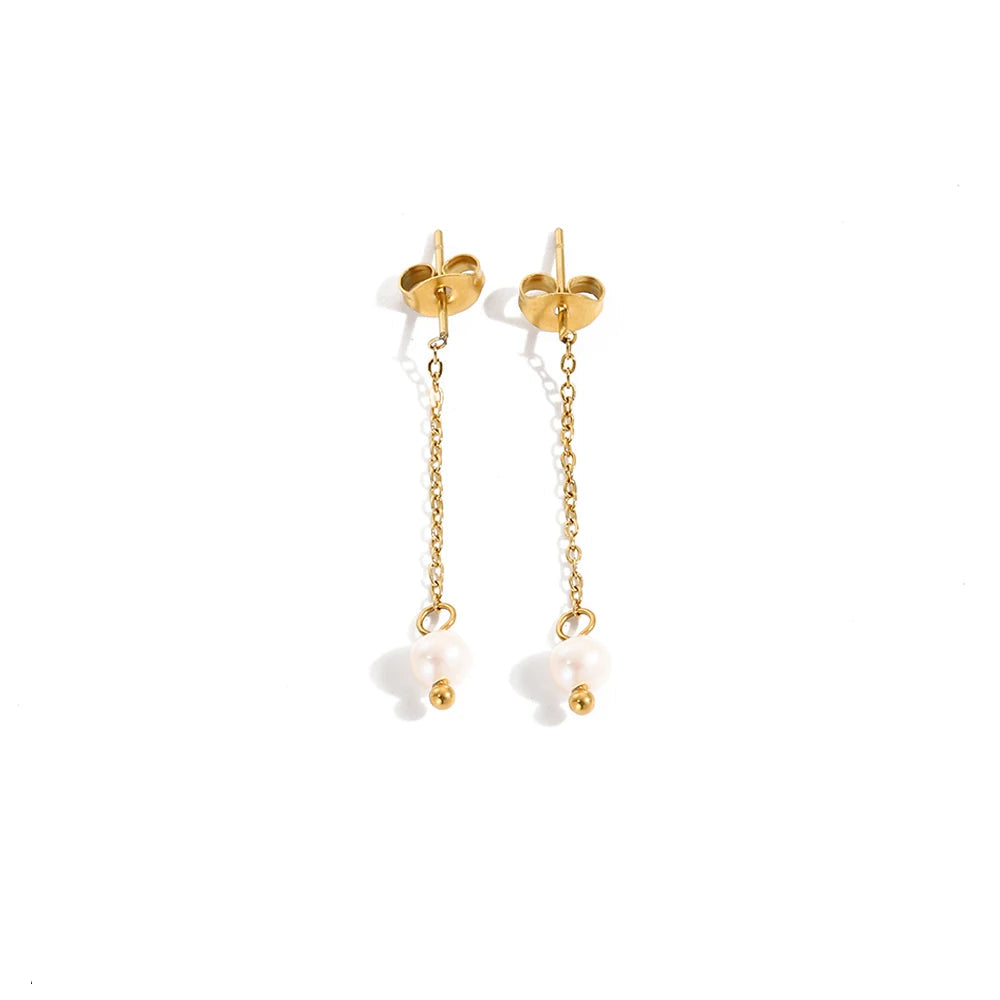 New Freshwater Pearl Dangle Earring