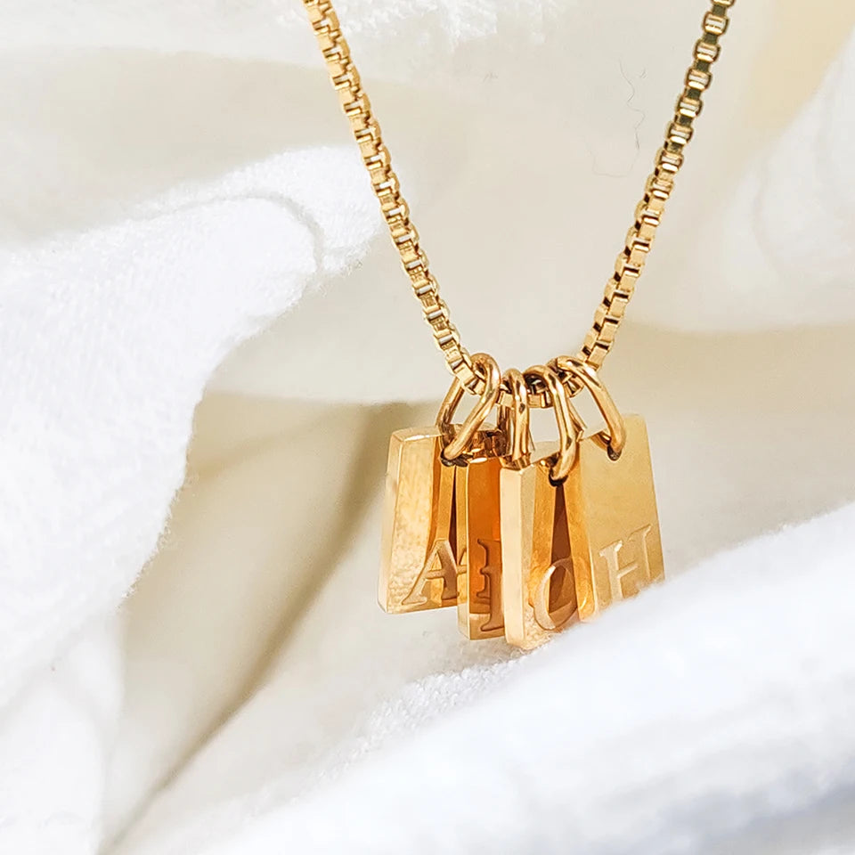 Initial Letter Name  Necklace