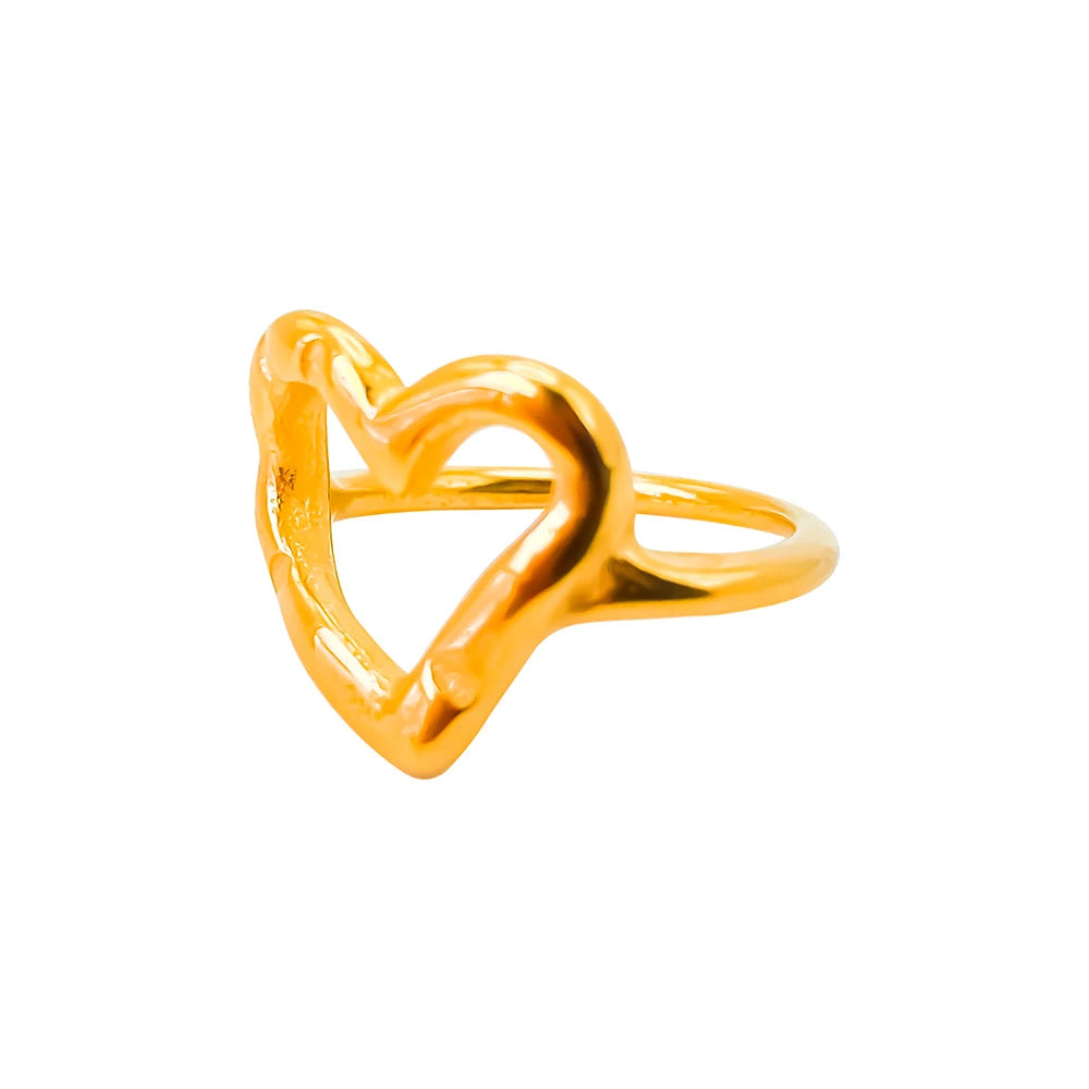 Openwork Heart Ring