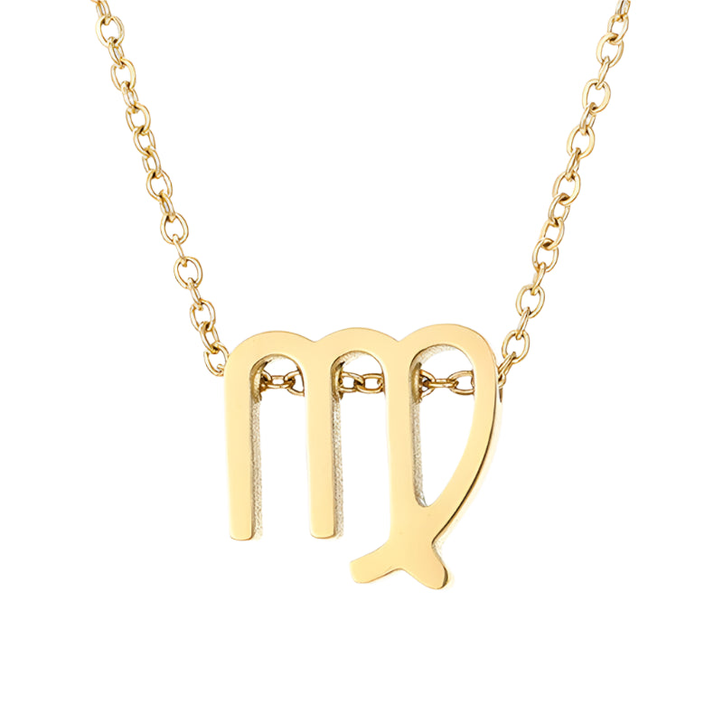 New Women 12 Horoscope Zodiac Sign Pendant Necklace