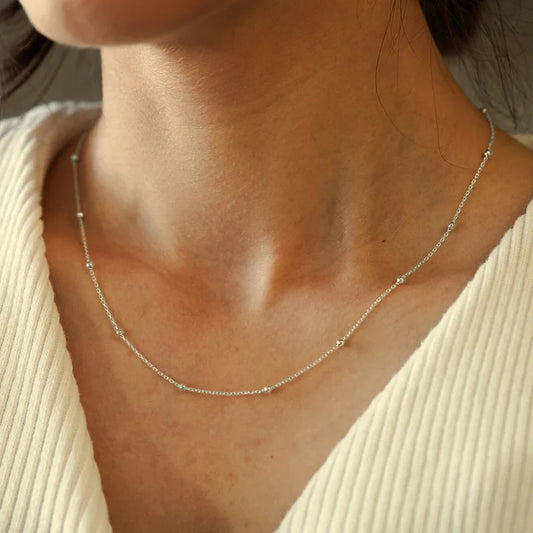 Silvery Bead Chain