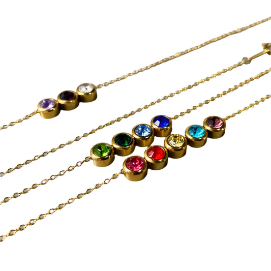 DIY Zircon Birthstone Bracelet