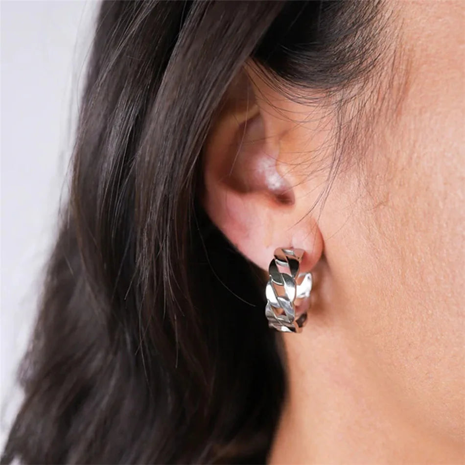Chain Hoop Earrings