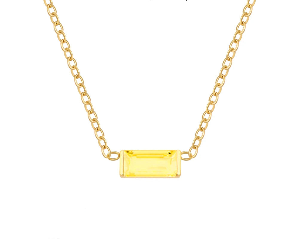 Colorful Cubic Zirconia Pendant