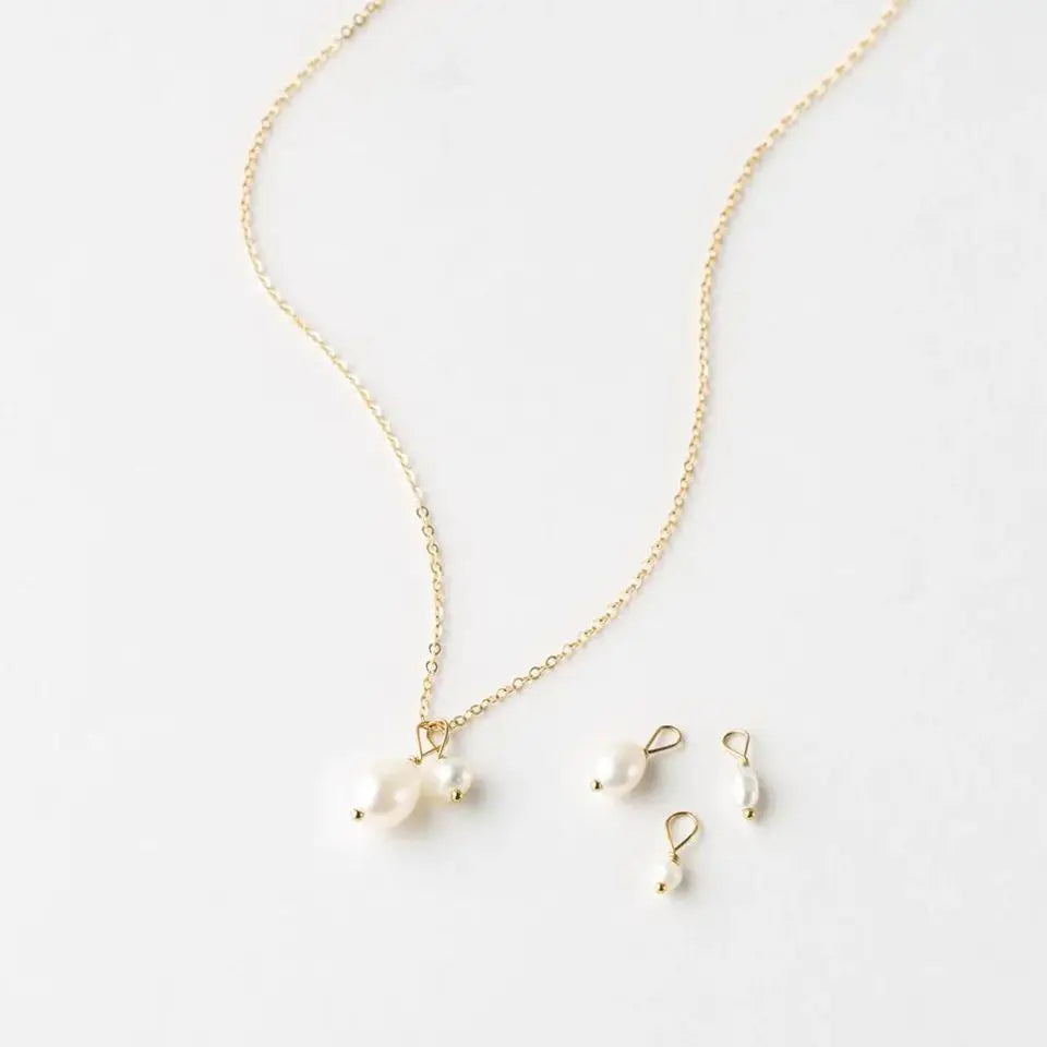 5PCS Freshwater Pearl Necklaces DIY Irregular Chain Pearl Necklace