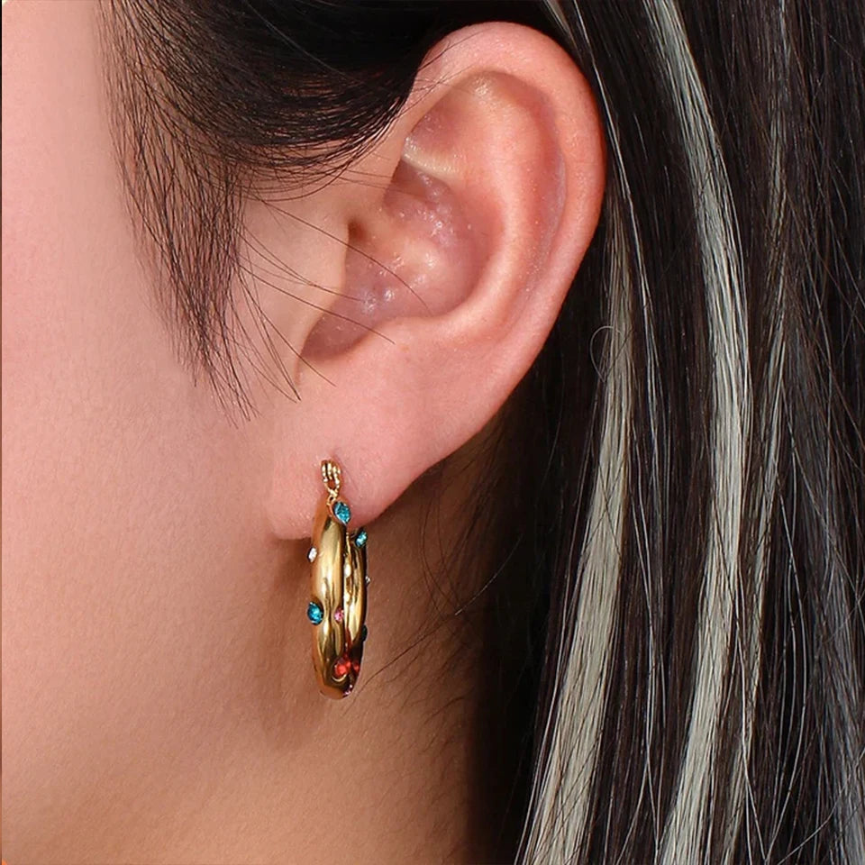 High Grade Rhinestone Earrings